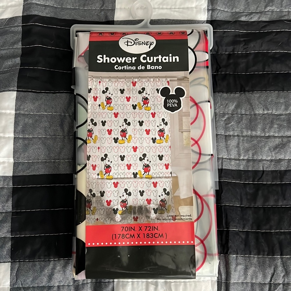 NWT Mickey Mouse Shower Curtain